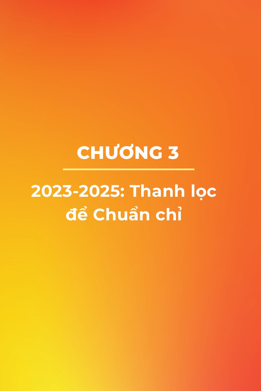 Chương 3 — Thanh lọc để chuẩn chỉ
